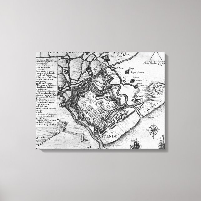 Ostende, from 'Commentaries Canvas Print (Front)