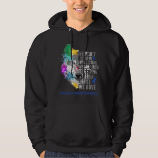Osteogenesis Imperfecta Awareness Ribbon Support G Hoodie