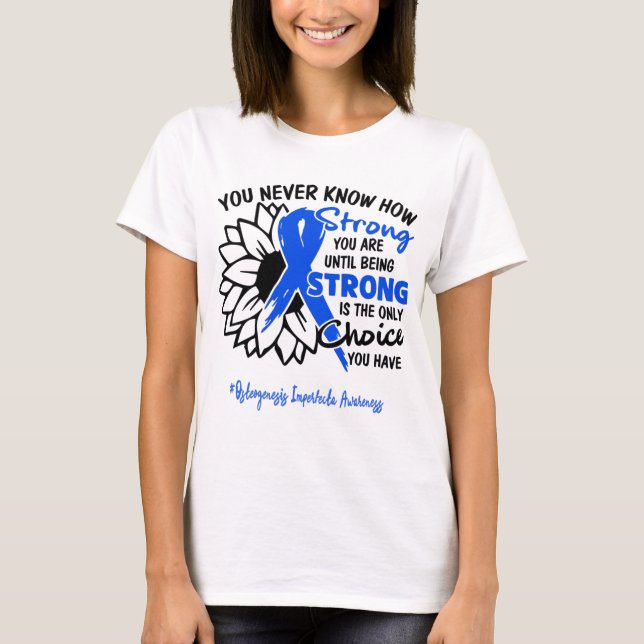 Osteogenesis Imperfecta Awareness Ribbon Support G T-Shirt (Front)