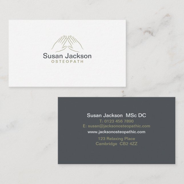 Osteopath Business Card (Front/Back)