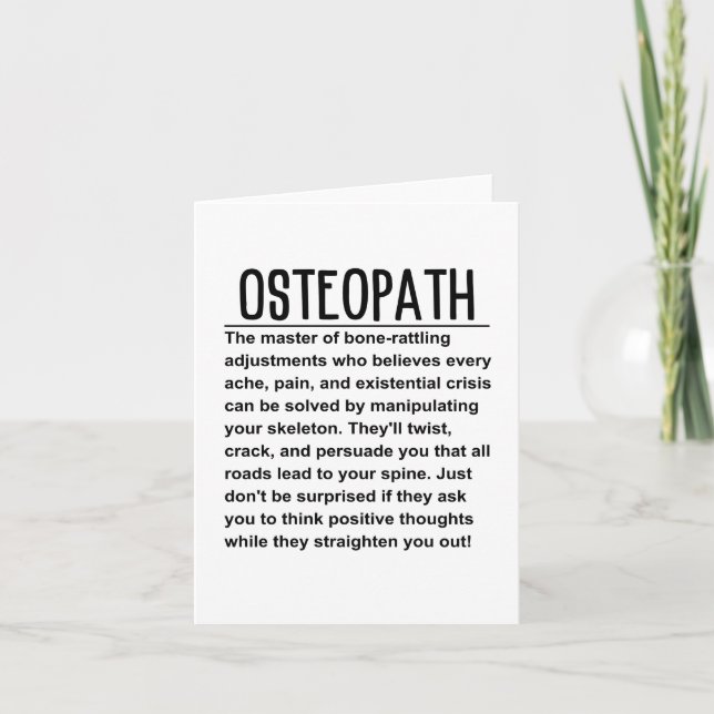 Osteopath Card (Front)
