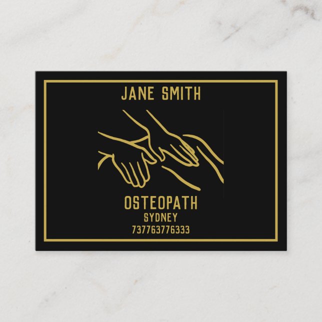 Osteopath Professional Calling Card (Front)
