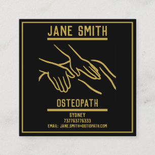 Osteopath Professional Square Business Card