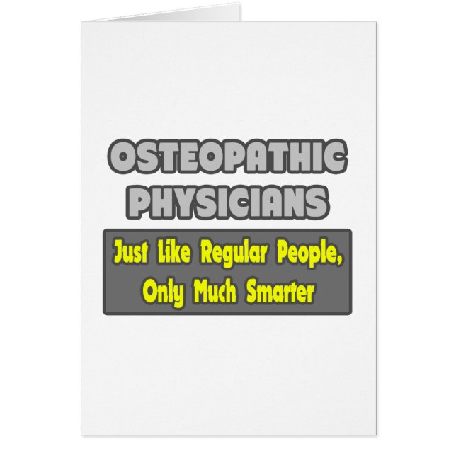 Osteopathic Physicians .. Smarter (Front)