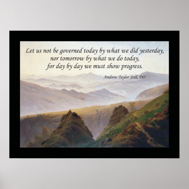 Osteopathic Quote by A.T. Still Poster (Front)