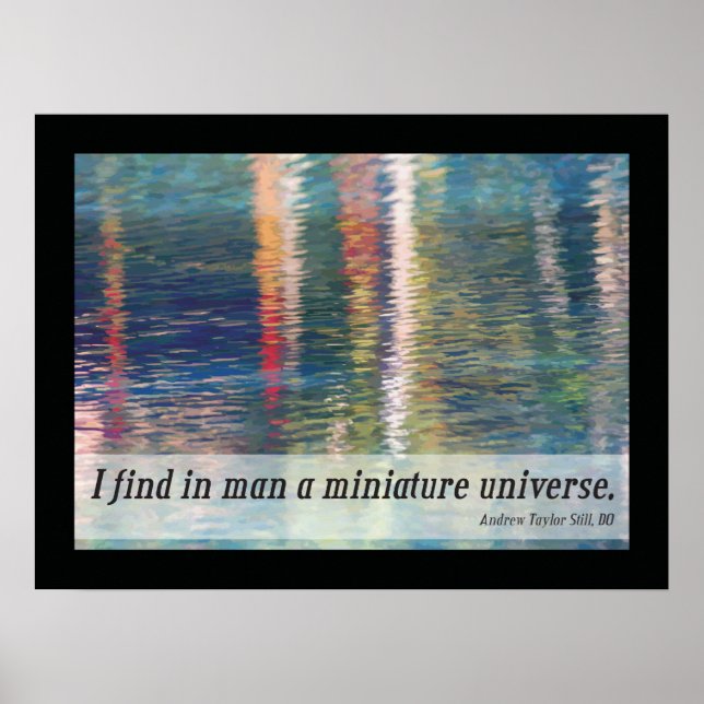 Osteopathic Universe Quote by A.T. Still Poster (Front)