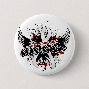 Osteoporosis Awareness 16 6 Cm Round Badge