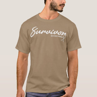 Osteoporosis Awareness Survivor Glitter Ribbon Hop T-Shirt