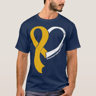 Osteosarcoma Awareness Hope Love Heart Ribbon Happ T-Shirt