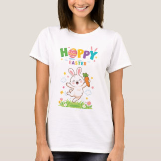 Osterhase Freudenmotiv - Hoppy Easter T-Shirt