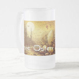 Osterhoffnung in einer apokalyptischen Welt Frosted Glass Beer Mug