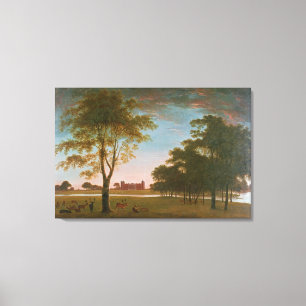 Osterley House and Park at Evening Canvas Print