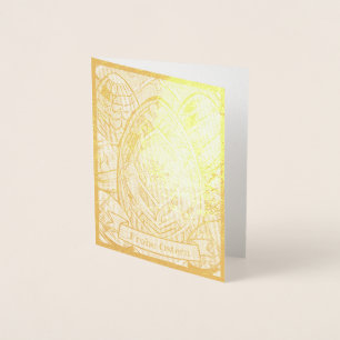 Ostermotiv farbiger Cartoon mit Ostereier 13553 Foil Card