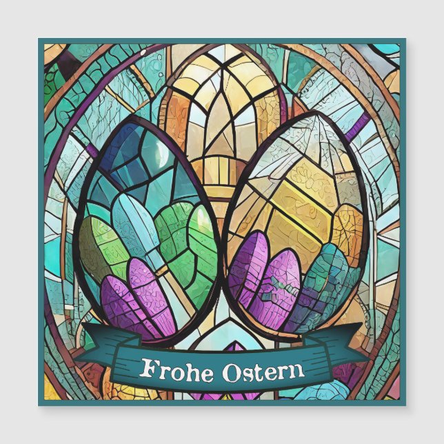 Ostermotiv farbiger Cartoon mit Ostereier 56019 (Front)