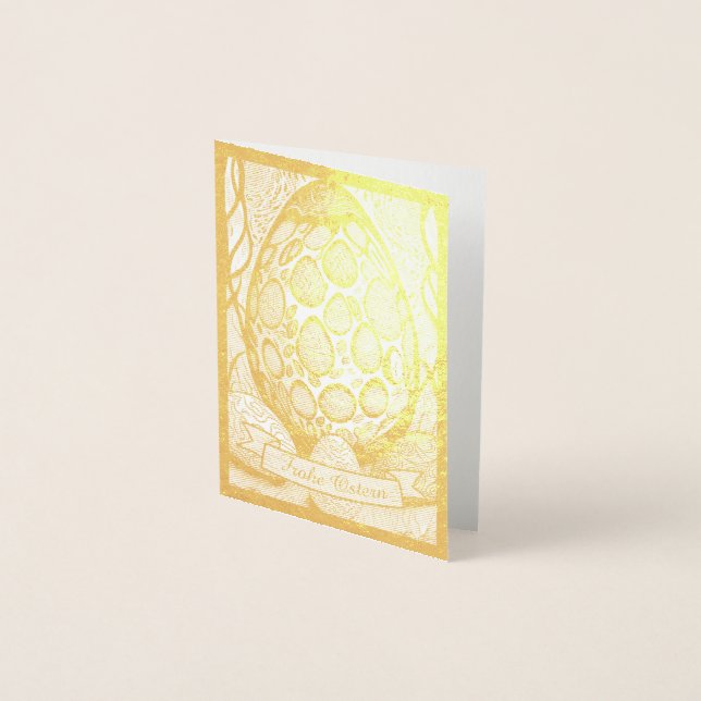 Ostermotiv monochrome Cartoon mit Ostereier 25024 Foil Card (Front)