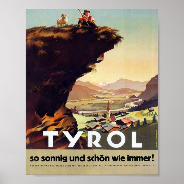 " Österreich: 1947/heute Tirol - Sommer Reise  Poster (Front)