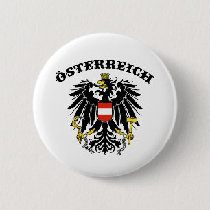 Osterreich 6 Cm Round Badge