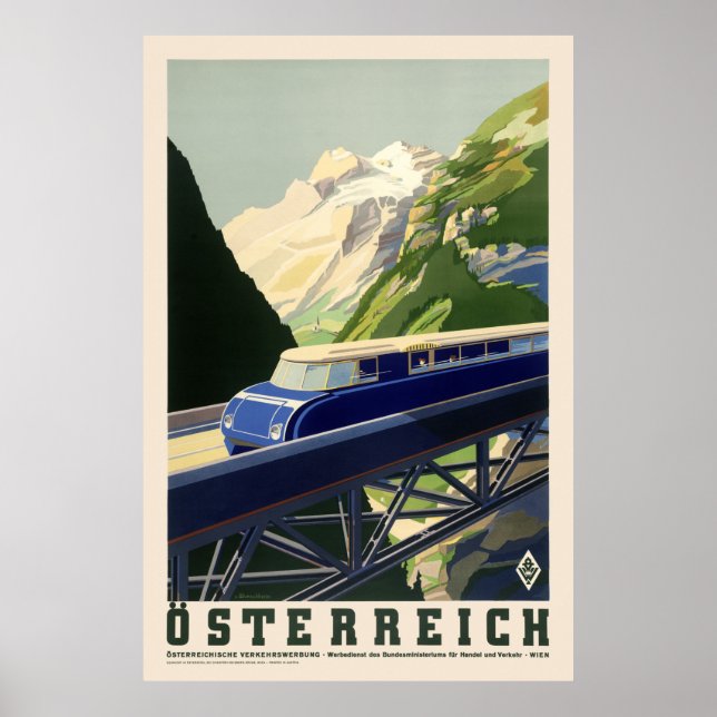 Österreich Austria Vintage Poster 1935 (Front)