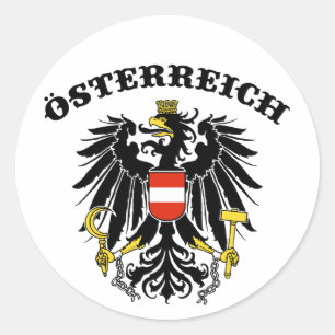 Osterreich Classic Round Sticker