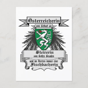 Österreich Steirerin von Gottes Gnaden Wappen  Postcard