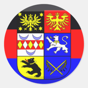 Ostfriesland Flag Gem Classic Round Sticker