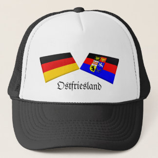 Ostfriesland, Germany Flag Tiles Trucker Hat