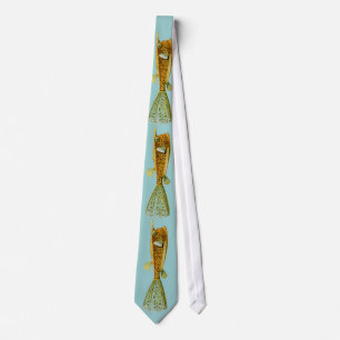 Ostracion cornutus (Boxfish), Haeckel Fine Art Tie