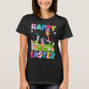 Ostrich Bird  Happy Easter Bunny Ostrich Easter Su T-Shirt