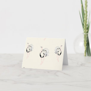 ostrich bird on brown card