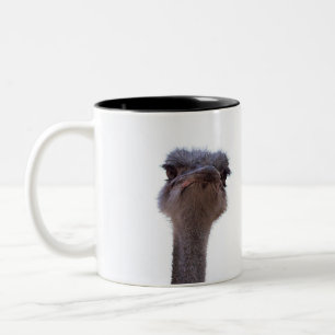 Ostrich Bird Two-Tone Coffee Mug