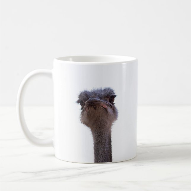 ostrich coffee mug (Left)