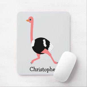 Ostrich Design Mouse Mat