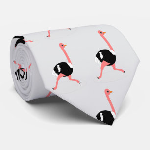 Ostrich Design Tie