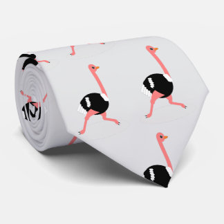 Ostrich Design Tie