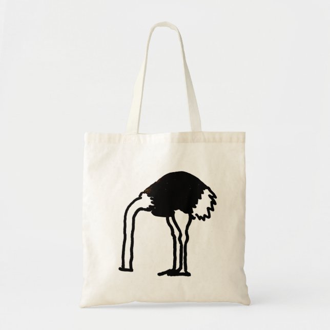 Ostrich design tote bag (Front)