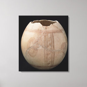 Ostrich egg cut in the form of a vase from Puig de Canvas Print
