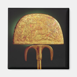 Ostrich-feather fan, from Tomb of Tutankhamun Magnet