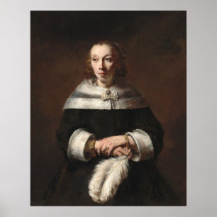 Ostrich-Feather Fan - Rembrandt Fine Art Poster