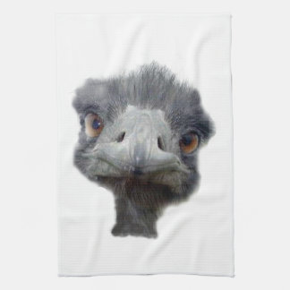 Ostrich head tea towel