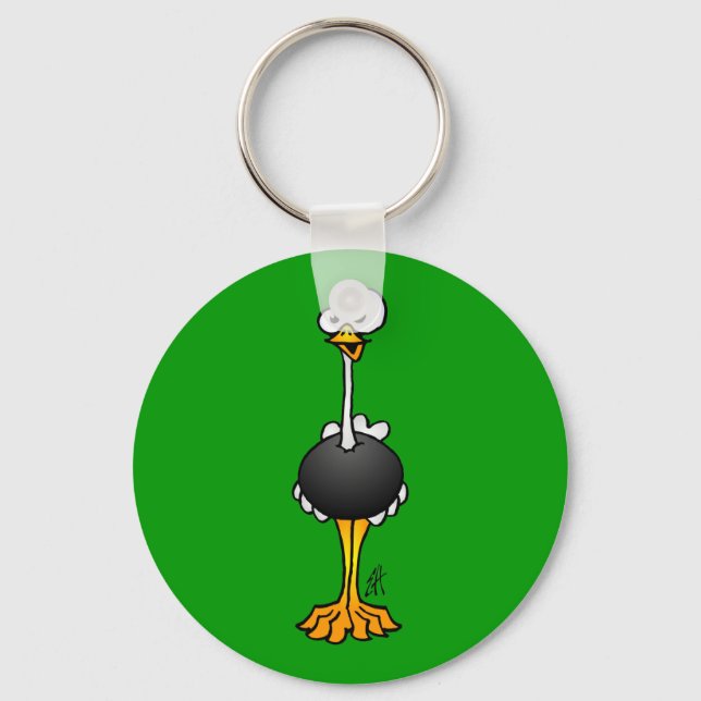 Ostrich Key Ring (Front)