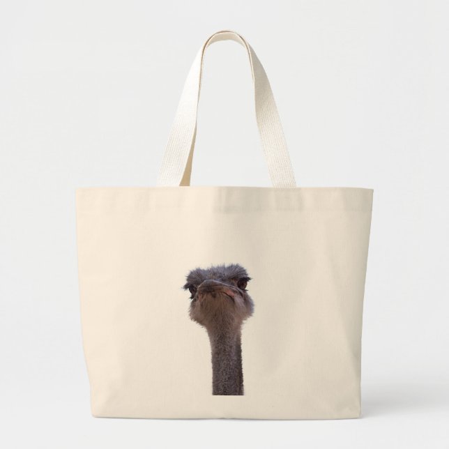 ostrich large tote bag (Front)