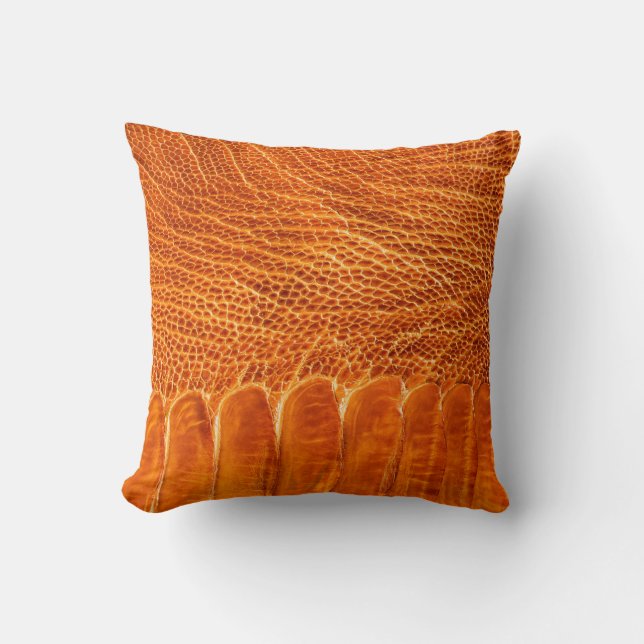 Ostrich leather texture cushion (Front)