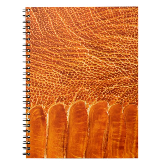 Ostrich leather texture notebook (Front)
