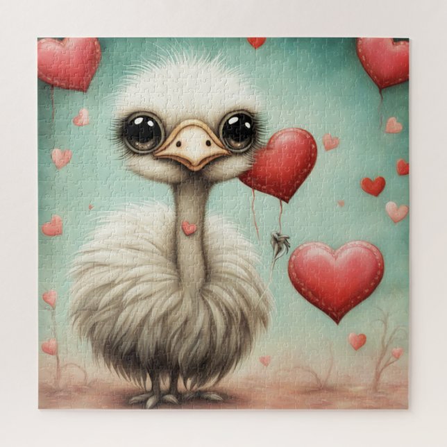 Ostrich Love 3 Jigsaw Puzzle (Vertical)