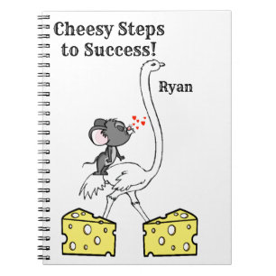 Ostrich Mouse Cheese Notebook