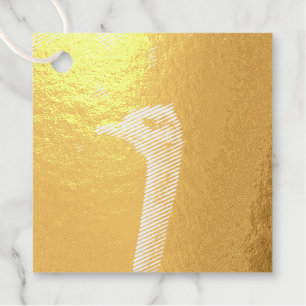 Ostrich Photography Favour Tags