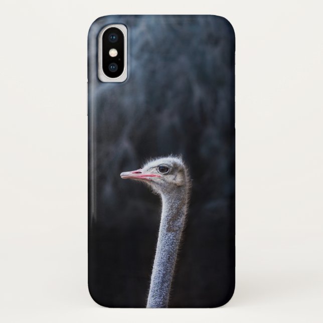ostrich portrait     Case-Mate iPhone case (Back)