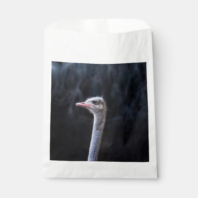 ostrich portrait   favour bags (Front)