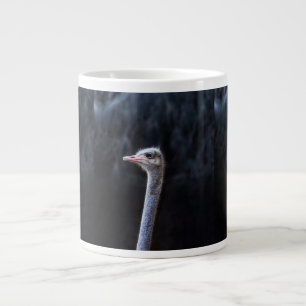 ostrich portrait   large coffee mug