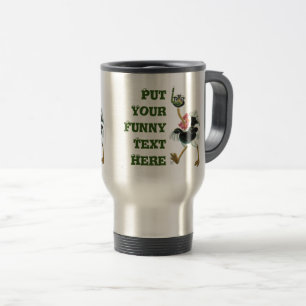 Ostrich Race in the Swamp Travel Mug